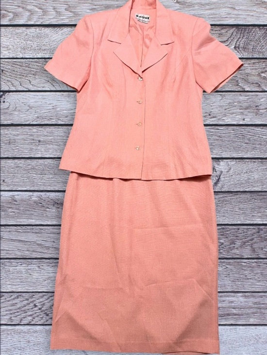 Joan Leslie Dresses & Skirts - Vintage Joan Leslie Peach Short-Sleeve Skirt Set 10